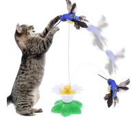 Electric Cat Teaser - Cat Toy with Running Mouse, Peeking Cat Toy, Cat Stick Friendship | Electric Interactive Toy in the Shape of a Hummingbird, Pet Toy, Cute Beautiful Cat Teaser for Veterinary