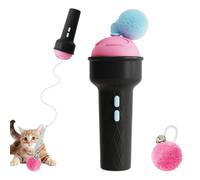 Electric Cat Teaser Self-Play Fun Wand with Ice Cream Design