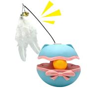 Electric Cat Teaser - Smart Self-Play Rotatable Battery Operated - Interactive Electronic Kitten Toys,for Home Living Room Bedroom Apartment