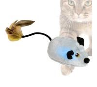 Electric Cat Toy - 12.99 Inch Moving With Rechargeable Led Light For Active Play, Stress Relief With Interactive Function, Pet Training For Indoor Cats Kittens, Gray, Holiday Gift
