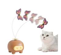 Electric Cat Toy | Interactive Butterfly with Automatic Wand | Training Games for All Breeds with Indoor Exercise and Mental Stimulation, Ideal for