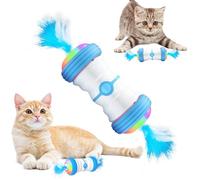 Electric Cat Toy, Interactive LED Lights 2 Speed Game, Cat Teaser Toys, for Indoor Outdoor Home Pet Exercise Training Entertainment Companion