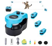 Electric Cat Toy, Self-Employment with Adjustable Walkways, Automatic/Remote Controlled Simulated Cat Hunting Toy, Cat Treadmill Speed Adjustable