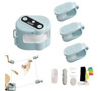 Electric Cat Toy, Treadmill, Automatic/Remote Controlled for Cats, Car and Manual Modes, USB Rechargeable Interactive Cat Toy, Simulated Cat Hunting Toy (Blue)