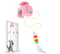 Electric Cat Toys - 4.72 Inch ABS Plush | Door Hangers with Smart Entertainment, Relaxation, Interactive Cat Toys Scratch & Mud-resistant