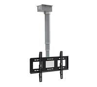 Electric Ceiling TV Lift - Motorized Adjustable Wall Mount with Remote 90° Flip for 26-70 Inch TVs Space-Saving TV Riser Easy Installation Home Theater Accessory
