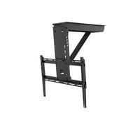 Electric Ceiling Tv Mount, 0-85°Flip Down Monitor Bracket, Telescopic Riser With Auto Lift, For 32-65 Inch Tvs, Load Capacity 40Kg/88Lbs