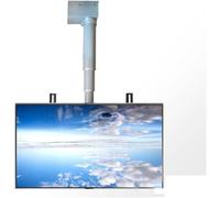 Electric Ceiling Tv Mount Bracket Adjustable Height Motorized Tv Lift with Remote Control Fits 70Cm Tvs Ideal for Home Theater & Space-Saving Solutions (Black 100cm)
