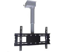 Electric Ceiling TV Mount Bracket with Remote Control, Motorized Adjustable TV Lift for Home Theater and Living Room Space Saving Solution