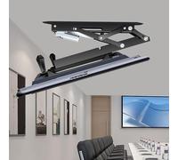Electric Ceiling TV Mount, Ceiling TV Bracket, Hidden Drop Down TV Lift, Telescopic Electric TV Lift With Auto Lifting, Inclined Mounted TV Mounting Bracket,Black