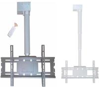 Electric Ceiling TV Mount, Ceiling TV Bracket, Motorized Ceiling TV Mount, Adjustable Height Electric TV Lift With Remote Control, Telescopic Electric TV Lift(70cm)
