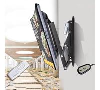 Electric Ceiling TV Mount, Hidden Drop Down Lift Bracket for TVs 0-85", Adjustable Flip Down TV Holder, Space-Saving Ceiling TV Mount for Home Theater