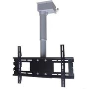 Electric Ceiling TV Mount, Motorized Adjustable Bracket, Remote-Controlled TV Lift Mechanism (100 cm) for Home Theater, Space-Saving Solution, Easy Installation