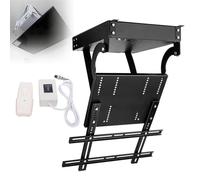 Electric Ceiling TV Mount, Motorized Flip Down Bracket for 32-84 Inch TVs, Holds 132lbs, Remote Control for Indoor/Outdoor Use