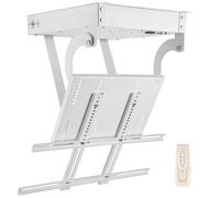 Electric Ceiling Tv Mount, Motorized Flip Down Tv Bracket with Remote Control, 0-90° Adjustable Fold Down Lift for 24-75 Inch Screens, Heavy Duty Telescopic Ceiling Mount Up To 132 Lbs