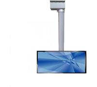 Electric Ceiling TV Mount Motorized TV Lift Mechanism with Remote Control Adjustable Height Telescopic TV Bracket for Flat Screen TVs SpaceSaving Design