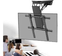 Electric Ceiling TV Mount with Automatic Lift, Heavy Duty Telescopic Design for Seamless Viewing Experience