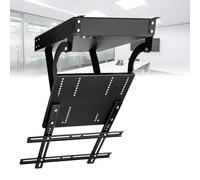 Electric Ceiling TV Mount with Remote Control, Adjustable for Flat and Pitched Roofs, Supports Large Screens up to 150lbs