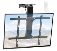 Electric Ceiling TV Mount with Remote - Motorized Ceiling TV Mount for Flat and Pitched Roof，32 to 70 Inch Flat and Curved Screen TVs (Black)
