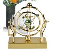 Electric Celestial Perpetual Motion Machine Ornament - Rotating Newton Ornament | Home Living Room And Bedroom Decoration, Battery Powered Educational Science Desk Toy For Kids