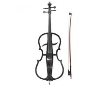 Electric Cello 4/4 Silent Cello with Portable Bag, Stereo Headphones, Premium Cable, Rosin, Professional Bow and Bridge for Beginner Musicians
