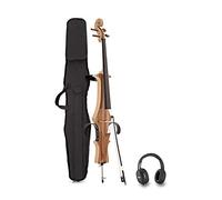 Electric Cello Headphone Pack by Gear4music, Natural