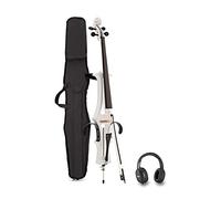 Electric Cello Headphone Pack by Gear4music, White