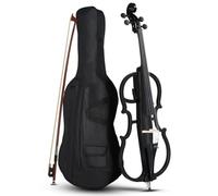 Electric Cello Solid Wood Professional 4/4 with Case, Bow, Rosin, Earphone, Connecting Line for Stage Performance
