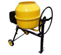Electric Cement Concrete Mixer RocwooD 180 Litre 800W Drum Mortar Plaster Workshop Construction Site Handle Heavy Duty Easy Load Mix Tool Stand Building Tilting
