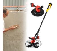 Electric Cement Trowel Machine, Professional Wall Smoothing and Polishing Tool, Detachable Extension Rod, 300 RPM, Ideal for Plaster and Mortar Applications