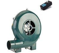 Electric Centrifugal Blower with Variable Speed Governor for Forge, BBQ, Fireplace, Heavy Duty Adjustable Airflow, High Pressure Air Supply for Blacksmithing Foundry Heating