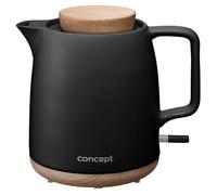 Electric Ceramic Kettle Black 1200W 1L