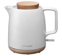 Electric Ceramic Kettle White 1200W 1L