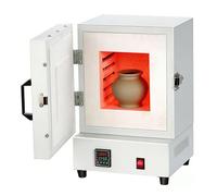 Electric Ceramic Kiln, 2000W Small Furnace with Digital Display, Temperature Range 0-1150℃, Suitable for DIY Clay, Glass Fusing, Wax Casting, Metal Melting
