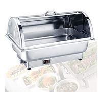 Electric Chafing Dish Food Warmers for Parties and Buffets, Stainless Steel Buffet Server with Adjustable Temperature for Banquet Dining