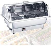Electric Chafing Dish Food Warmers, Stainless Steel Buffet Server with Adjustable Temperature for Parties, Buffets, Banquets
