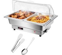 Electric Chafing Dish for Buffet,9L Food-Grade Stainless Steel, Half-Size