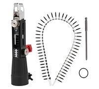 Electric Chain Nail Gun, Adjustable Screw Length and Deep Automatic Nail Feed, Suitable for Plasterboard Wooden Board Ceiling with Tools for DIY Enthusiasts