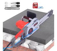 Electric Chainsaw Cutter, Handheld Metal Cutting Saw for Concrete with Diamond Double Chain, Intelligent Water Pump for Home Renovation and Interior Decoration