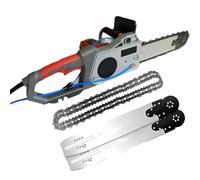 Electric Chainsaw, Handheld Brushless Concrete Cut with Diamond Chain, Wall Cutter with Water Fed Dust Suppression, Includes 2 Chains and 2 Guide Bars, 48cm Cutting Depth