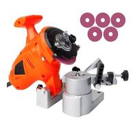 Electric Chainsaw Sharpener 250W, 8400RPM Chain Grinder with 5 Grinding Wheels, Compatible with All Chainsaw Types