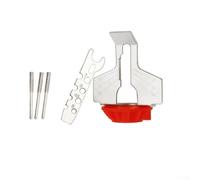 Electric Chainsaw Sharpening Kit Grinder Attachment Set with for HSS Grinding Heads for Rotary Tools, Compatible with Electric Mills, 70x50x19 mm, Red/Blue(RED)