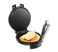 Electric Chapati Maker, 220V 1200W Non-Stick Automatic Tortilla Press Machine Adjustable Temperature Roti Maker Machine with 9'' Cooking Plate Double-Sided Heating