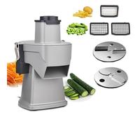 Electric Cheese Grater, 200W Vegetable Chopper and Slicer, Multifunctional Shredding and Slicing Machine, French Fry Cutter, Dicing Tool