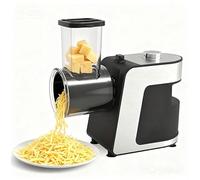 Electric Cheese Grater, 5-In-1 Electric Slicer For Home Kitchen, One-Touch Easy Control With Safety Push, Suitable for zucchini, cheese, vegetables and smoothies