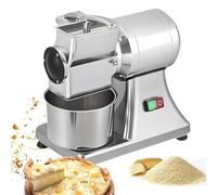 Electric Cheese Grater Grinder, 550W Commercial Large Stainless Steel Cheese Grating Machine, Food Grinder for Block Butter Bread Bran Crumbs Grinding, 88 Lbs/H