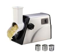 Electric Cheese Grater, Rotary Shredder Machine with 3 Stainless Steel Blades, Multi-Functional Vegetable Slicer for Quick Cheese Grinding