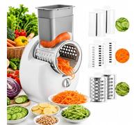 Electric Cheese Grater UK 50w Rotary spiralizer for Vegetables with 3 Blad