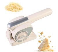 Electric Cheese Grater with 2 Rotary Drums, One-Touch Control, Ideal for Cheese, Nuts, Chocolate & Vegetables