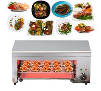 Electric Cheese Melter, Countertop BBQ Grill with 122-572°F Adjustable Temp & 4 Height, Commercial Cheesemelter Broiler, Stainless Steel Toaster Oven for Cheese Steak Meat